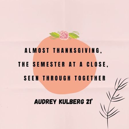 Audrey Kulberg '21 Haiku  Miniature